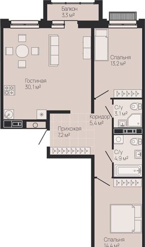 квартира р-н Советский Горьковская ул Белинского 1 фото