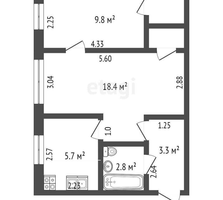 квартира г Стерлитамак ул Дружбы 31 фото 20