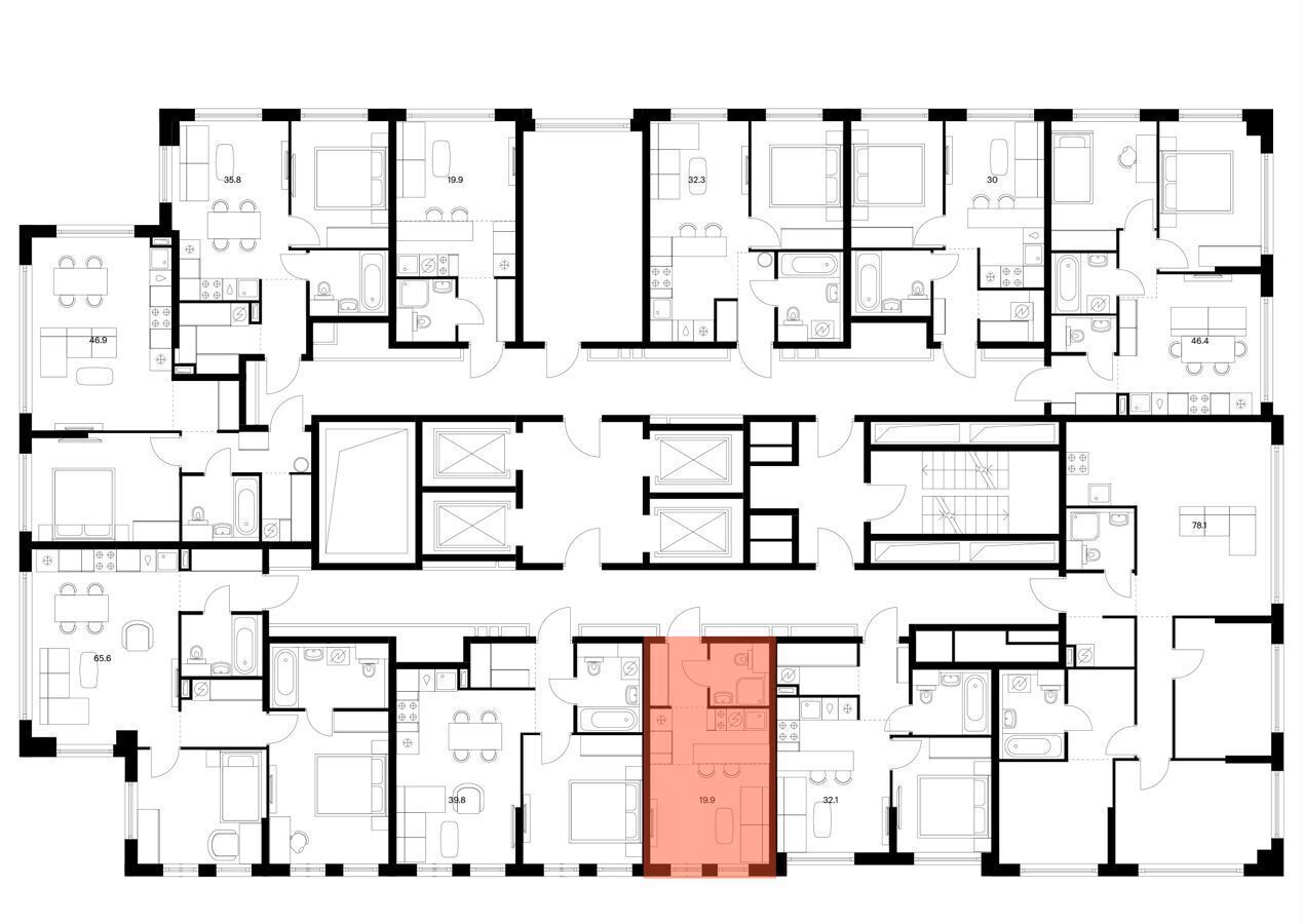 квартира г Москва метро Кунцевская ул Ивана Франко корп. 3 фото 2