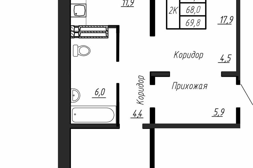 квартира р-н Тосненский п Тельмана жилой комплекс Сибирь фото 1