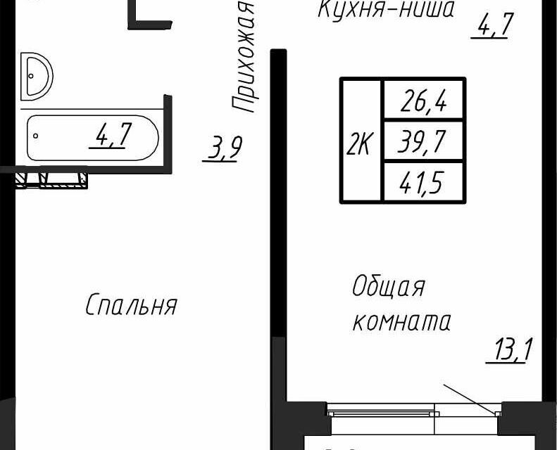 квартира р-н Тосненский п Тельмана жилой комплекс Сибирь фото 1