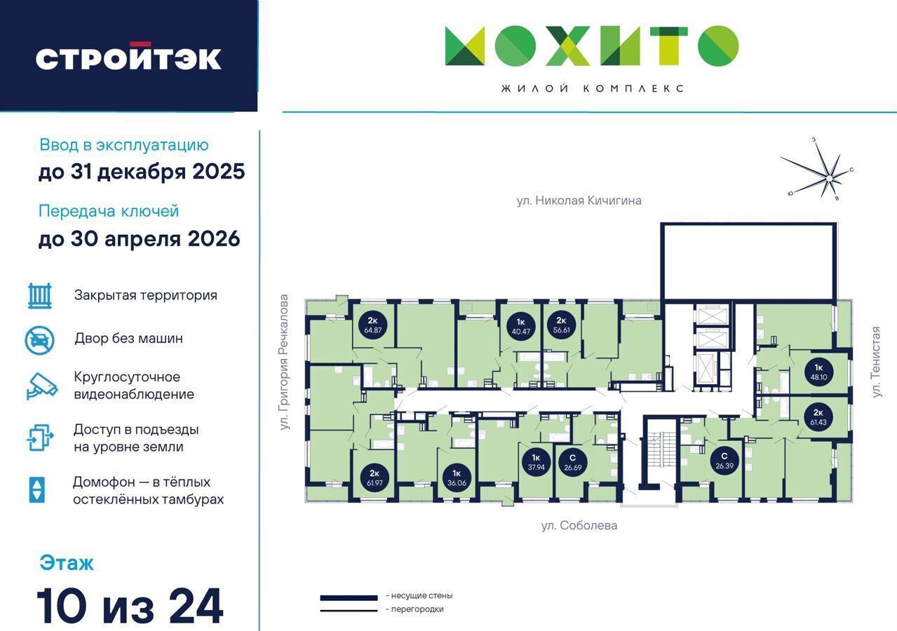 квартира г Екатеринбург Академический ул Тенистая ЖК Мохито фото 3