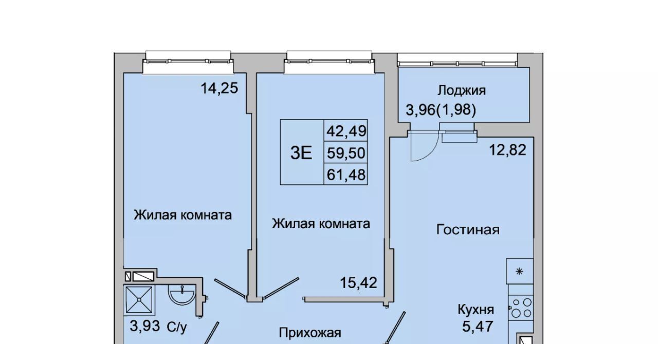 квартира г Батайск ул Булгакова 11 ЖК «Булгаков» фото 3