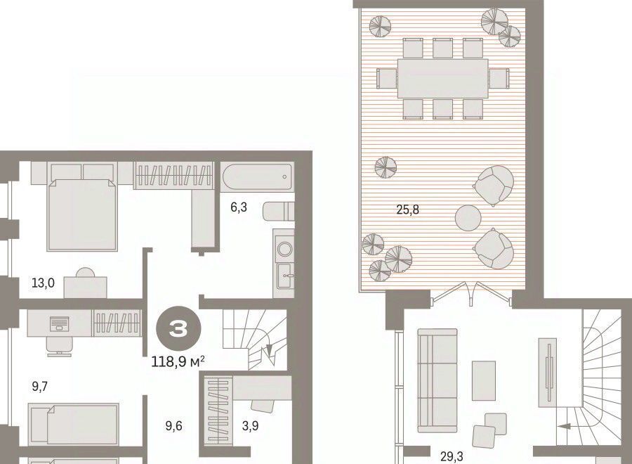 квартира г Сургут 35-й микрорайон ЖК квартал Новин 35-й фото 1