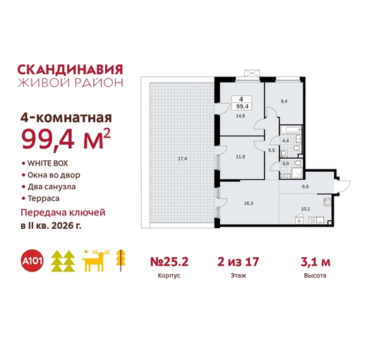 б-р Скандинавский 25/2 жилой район «Скандинавия» Сосенское, Бутово фото