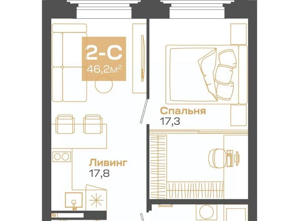 квартира г Новосибирск р-н Советский Студенческая Академгородок ул Мусы Джалиля 17 фото 1