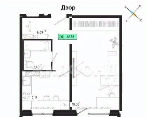 квартира г Томск р-н Октябрьский тракт Иркутский 185б фото 8