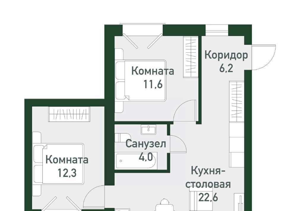 квартира п Западный р-н мкр Привилегия ул Кременкульская 15 Кременкульское с/пос фото 1