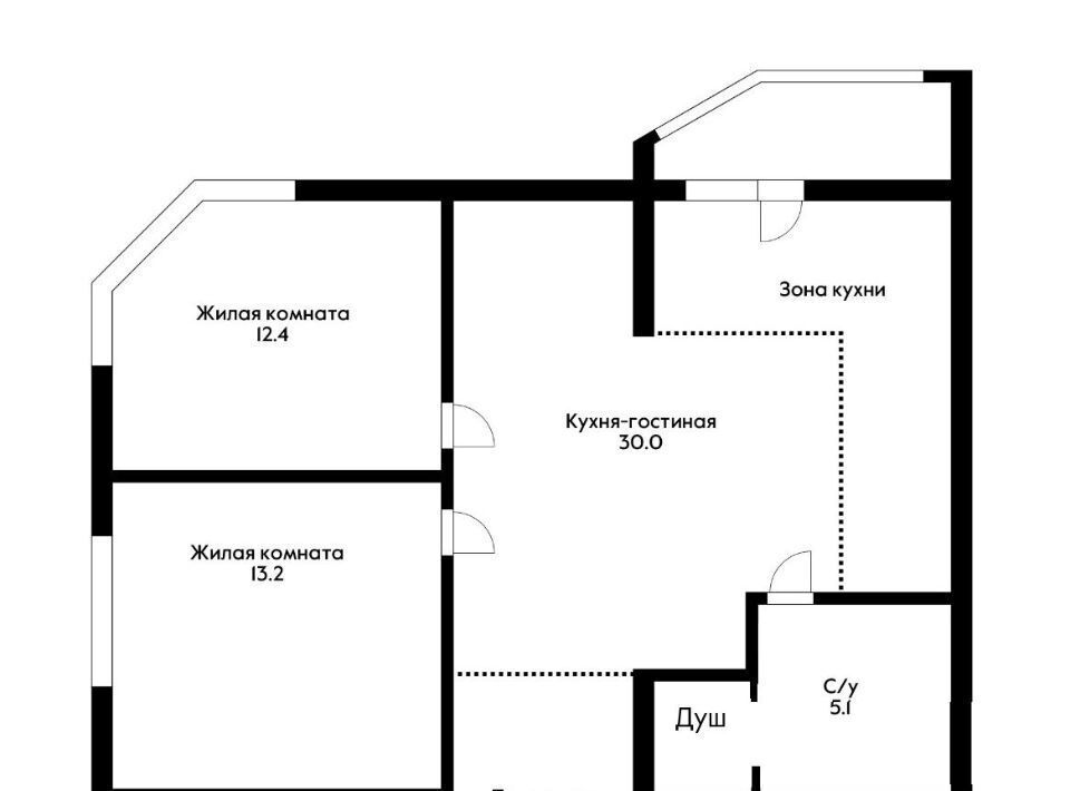 квартира г Краснодар р-н Прикубанский Школьный микрорайон ул им. Филатова 19/2 ЖК «Звездный» фото 19