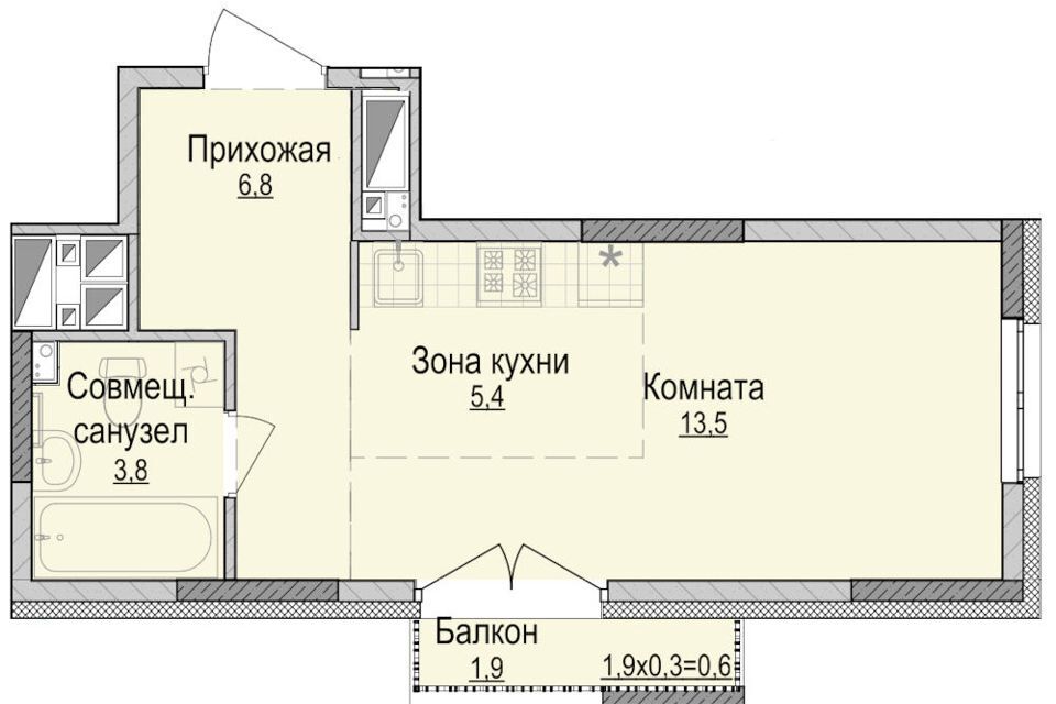 квартира г Ижевск р-н Устиновский Аэропорт ул Союзная 163а/1 городской округ Ижевск фото 1