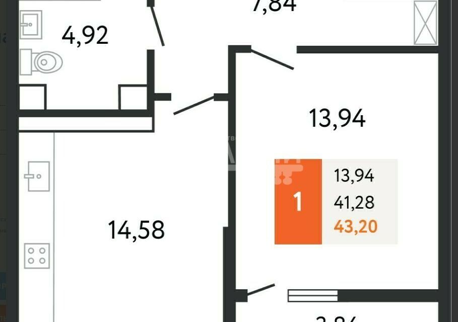 квартира г Новороссийск р-н Центральный ш Мысхакское 59г Новороссийск городской округ фото 5