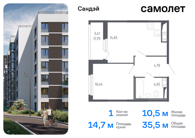 метро Проспект Ветеранов р-н Красносельский ЖК «Сандэй» 7/2 округ Константиновское фото