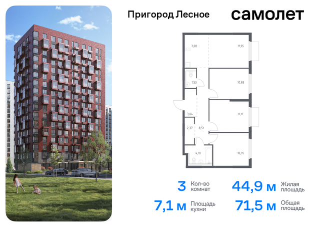 ЖК «Пригород Лесное» Домодедовская, микрорайон Пригород Лесное, к 19, Каширское шоссе фото