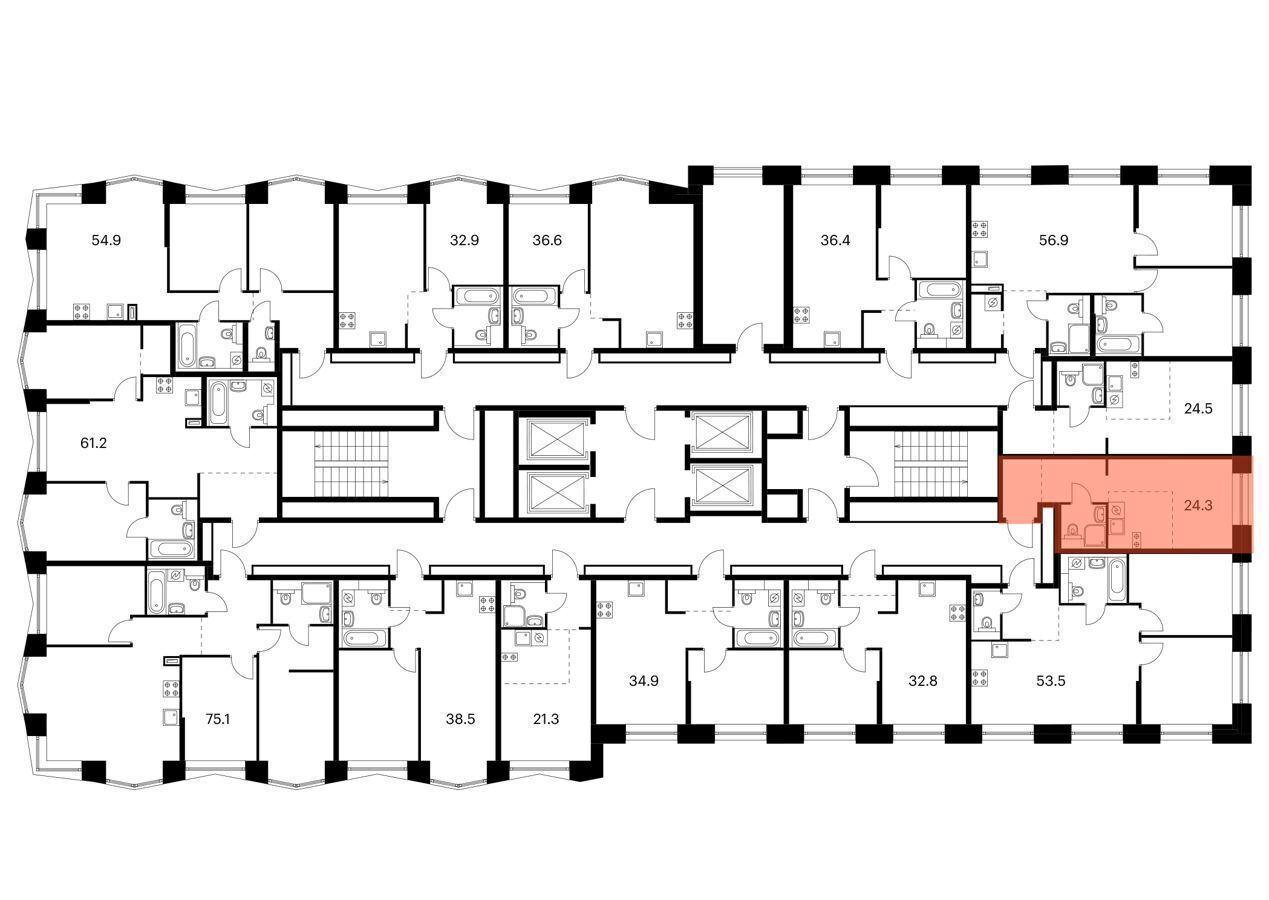 квартира г Москва метро Ховрино ул Ижорская з/у 6/4, корп. 2. 3 фото 2