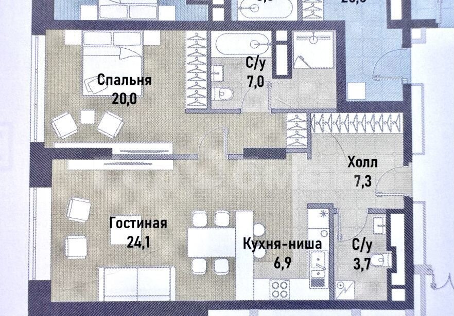 квартира г Москва метро Сокольники ул Рубцовско-Дворцовая 4 фото 4