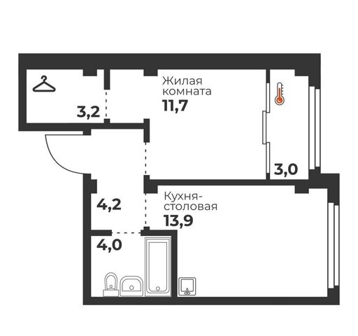 квартира р-н Калининский ул Братьев Кашириных 1 ЖК «Голос Кашириных» фото