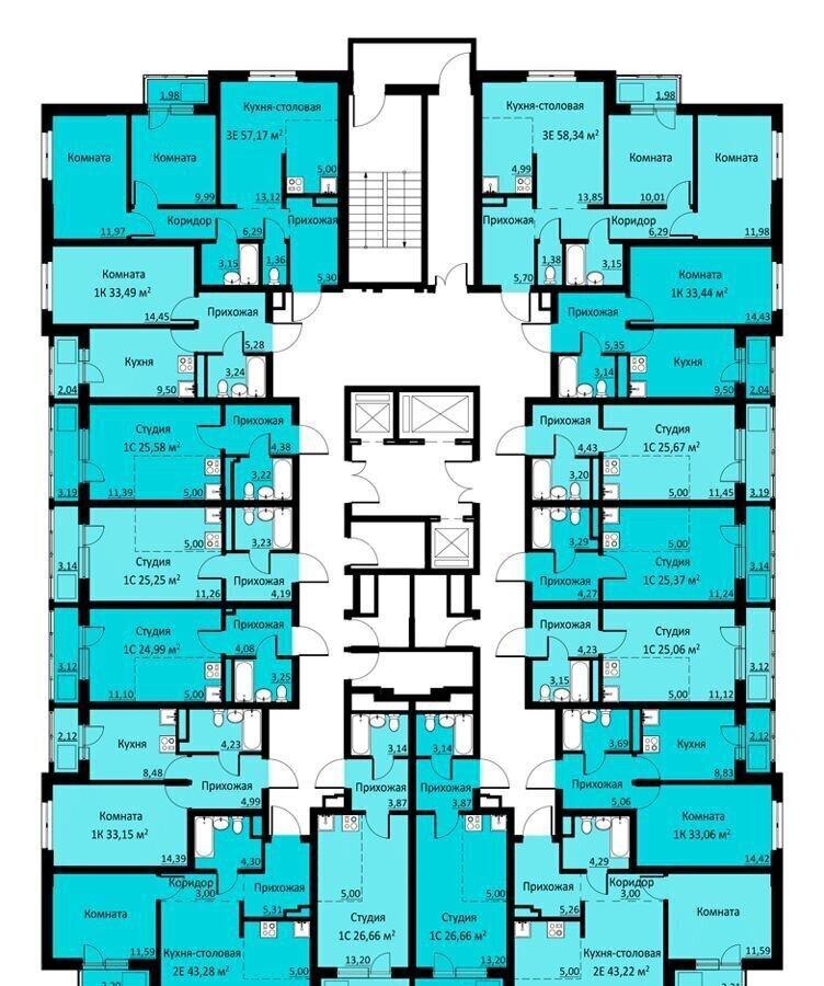 квартира р-н Пермский д Кондратово ул Водопроводная 6/1 ЖК «Ближе» фото 2