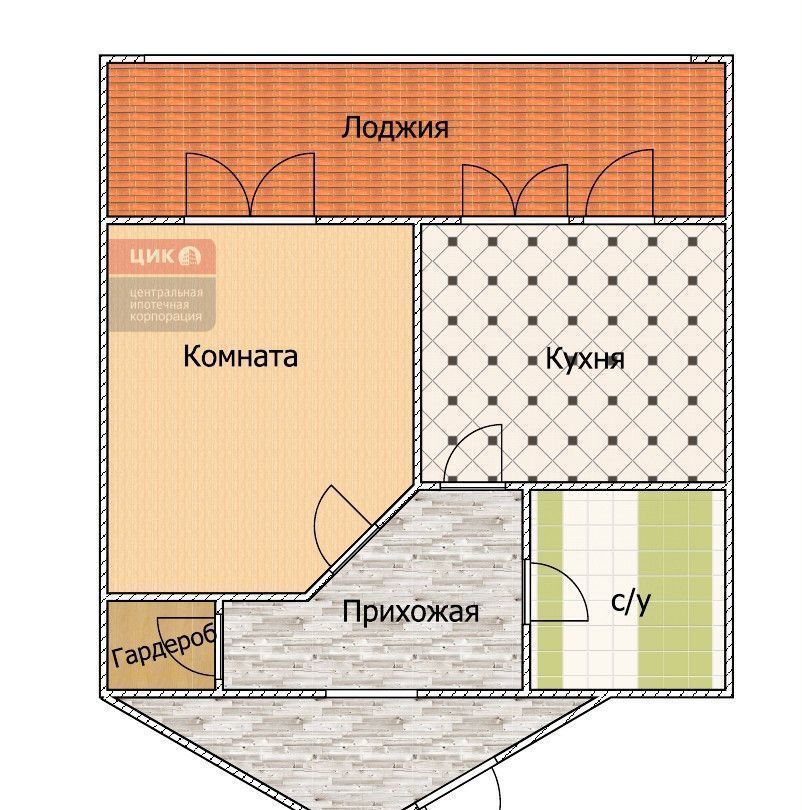 квартира г Рязань р-н Октябрьский Песочня ул Зубковой 18к/10 фото 13