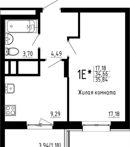 квартира метро Горки р-н Советский ул Аделя Кутуя 161 ЖК «Притяжение» фото