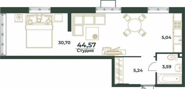 квартира р-н Индустриальный ул Рокоссовского з/у 44 фото