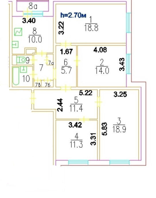 квартира г Москва метро Новопеределкино ш Боровское 33к/1 фото 17