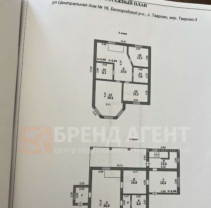 дом р-н Белгородский с Таврово микрорайон Таврово-3 Тавровское с/пос, ул. Центральная, 16 фото 31