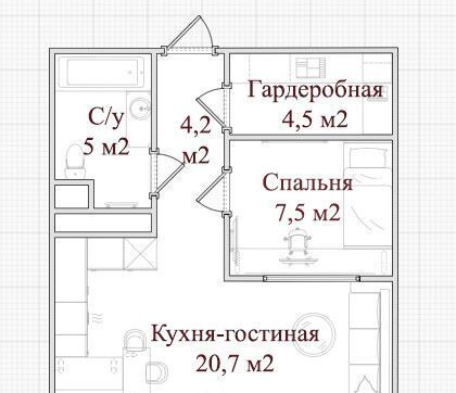 квартира г Санкт-Петербург метро Ладожская р-н муниципальный округ Правобережный ул Ворошилова 25к/2 ЖК «Ладожский парк» фото 2