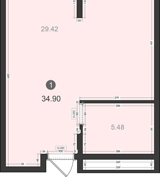 квартира г Владивосток р-н Первомайский ЖК «Клуб 25» 1 фото 1