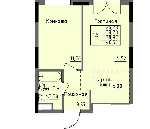 квартира г Ижевск р-н Ленинский Строитель ул Луначарского фото 1