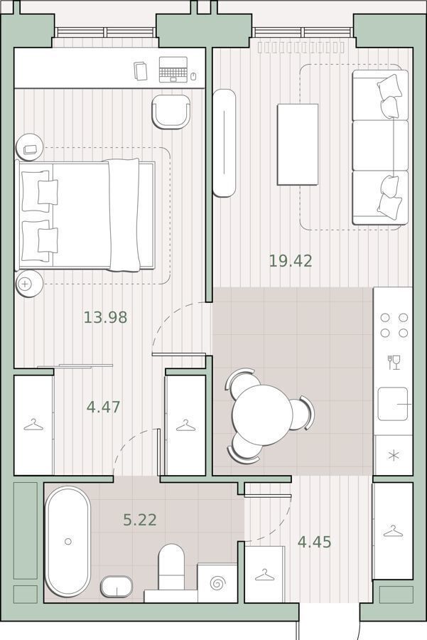 квартира г Москва метро Кунцевская ул Ивана Франко корп. 5 фото 1