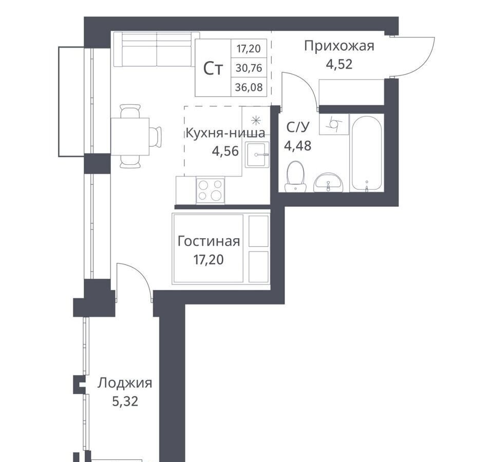 квартира г Новосибирск р-н Калининский ул Игарская 3 ЖК «Фора» Кулацкий фото 1