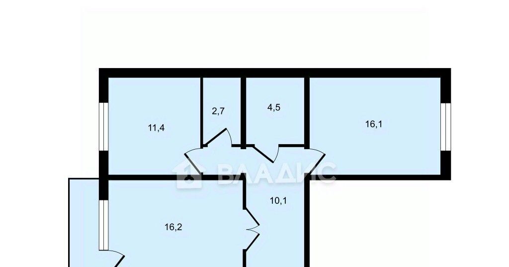 квартира г Краснодар р-н Прикубанский ул им. Академика Лукьяненко П.П. 12/1 фото 22