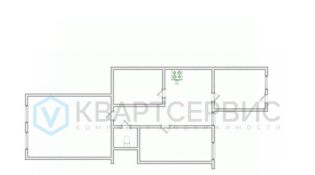 квартира г Омск р-н Кировский ул Володарского 72 Кировский АО фото 31