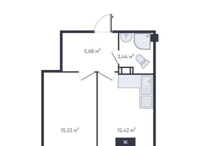 квартира г Мурино ул Шоссе в Лаврики 64к/4 ЖК «Ромашки» Девяткино фото