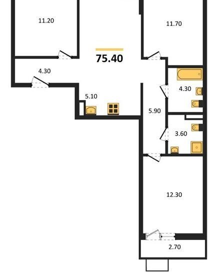 квартира г Москва метро Коммунарка ТиНАО Скандинавский бульвар, 17 фото 3