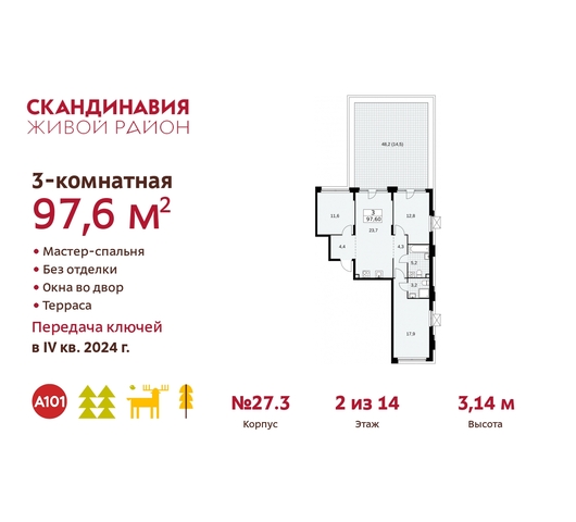 жилой район «Скандинавия» Сосенское, жилой комплекс Скандинавия, 27. 3, Бутово фото