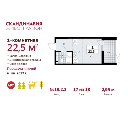 жилой район «Скандинавия» Сосенское, жилой комплекс Скандинавия, 18. 2.3, Бутово фото