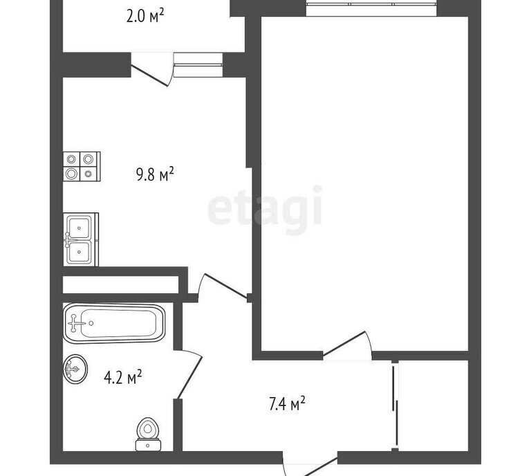 квартира г Краснодар р-н Карасунский ул им. Мачуги В.Н. 166ак/2 фото 13