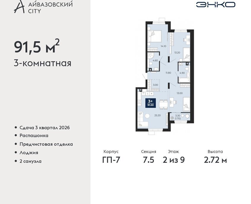 квартира г Тюмень ЖК Айвазовский Центральный административный округ фото 1