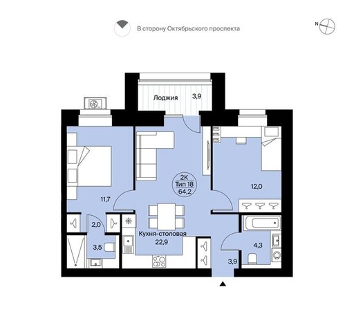 пр-кт Октябрьский 4 блок-секция 3, д. 137 фото