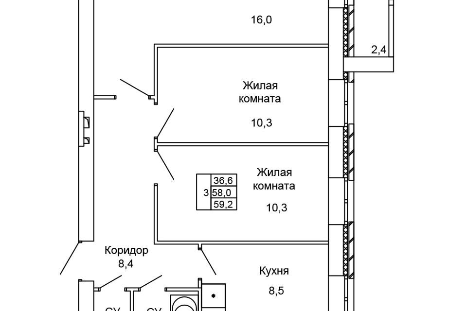 квартира г Волгоград р-н Кировский ул 70-летия Победы 15 городской округ Волгоград фото 1