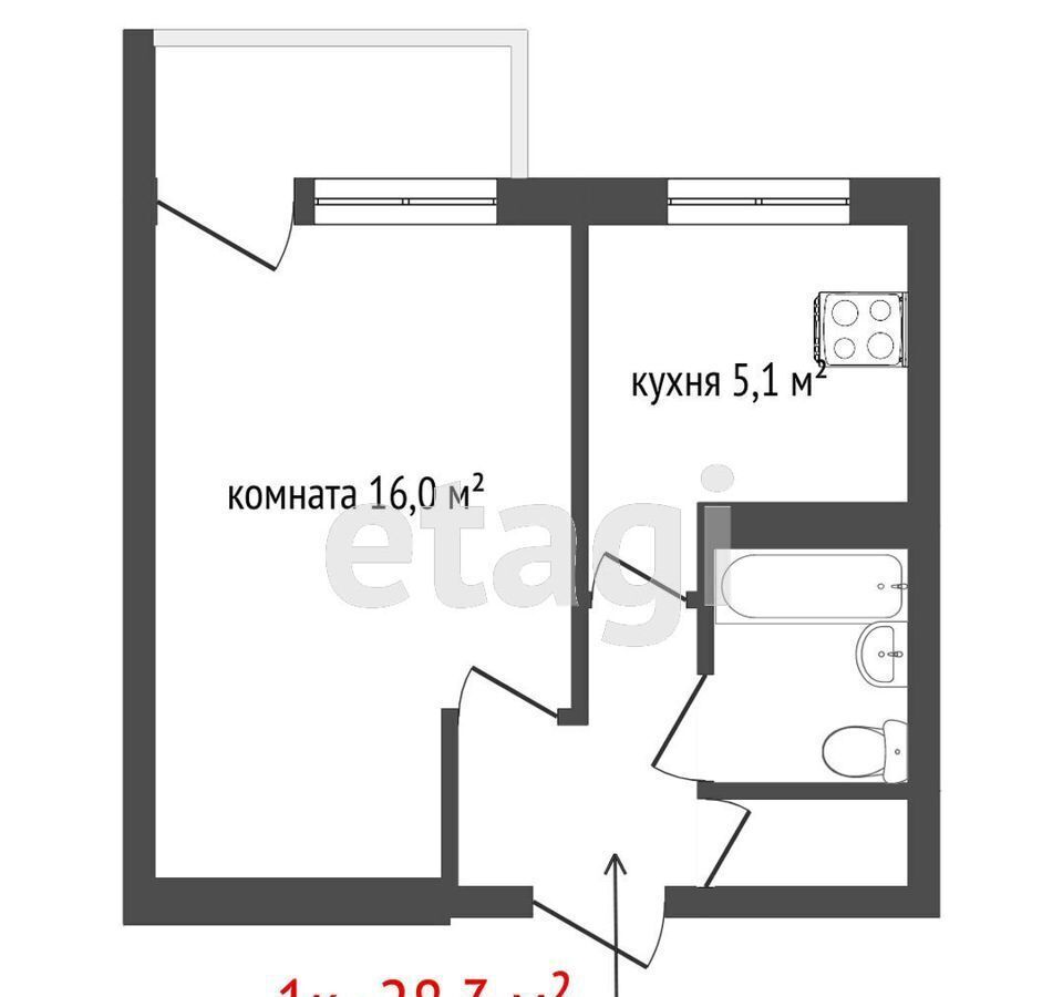 квартира г Екатеринбург р-н Ленинский Чкаловская ул Белинского 154 фото 12