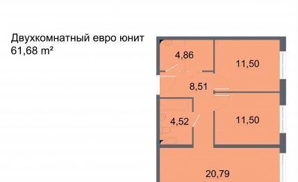 квартира г Санкт-Петербург метро Улица Дыбенко пр-кт Большевиков 34к/2 округ № 54 фото 12