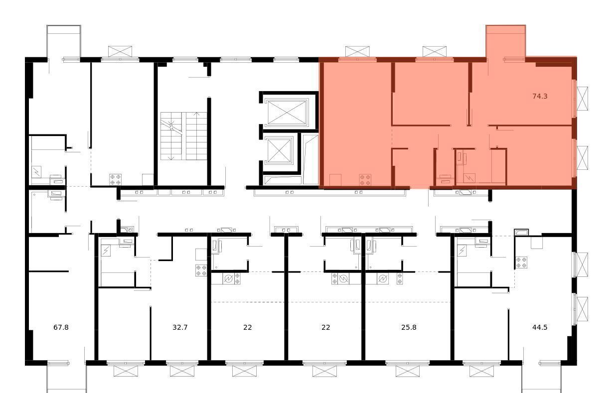 квартира г Москва метро Лихоборы Большая Академическая 85 3-й Нижнелихоборский проезд, стр. 3. 2 фото 2