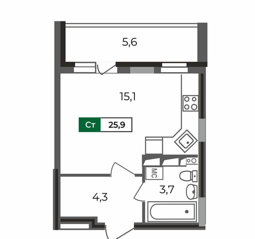 р-н Октябрьский б-р Сталинградский 5 фото