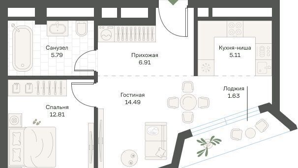 квартира г Москва метро Нахимовский проспект Новые Академики жилой комплекс, 31/2 фото 1