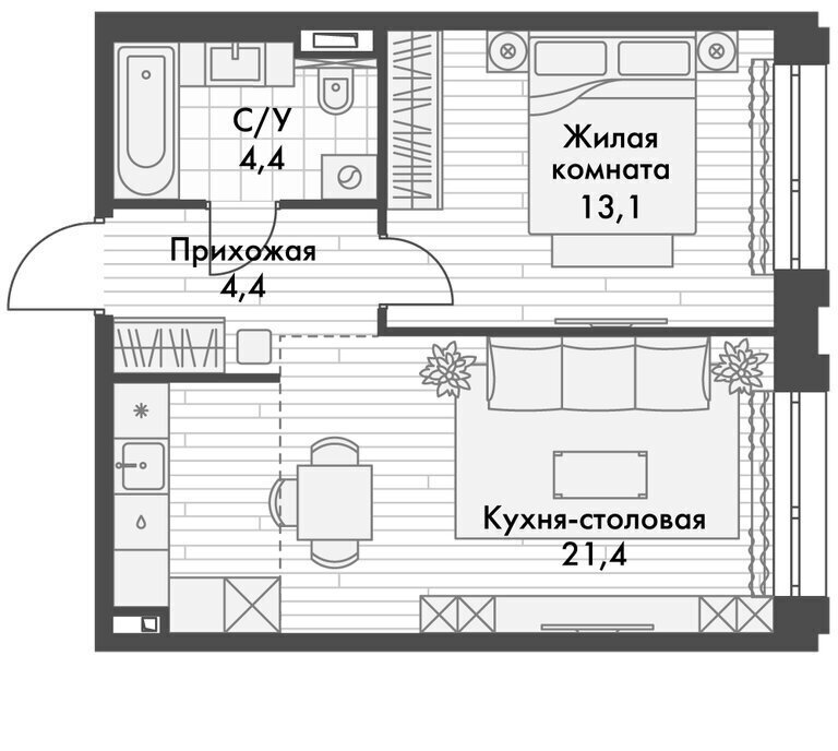 квартира г Владивосток р-н Ленинский ЖК «Философия» фото 1