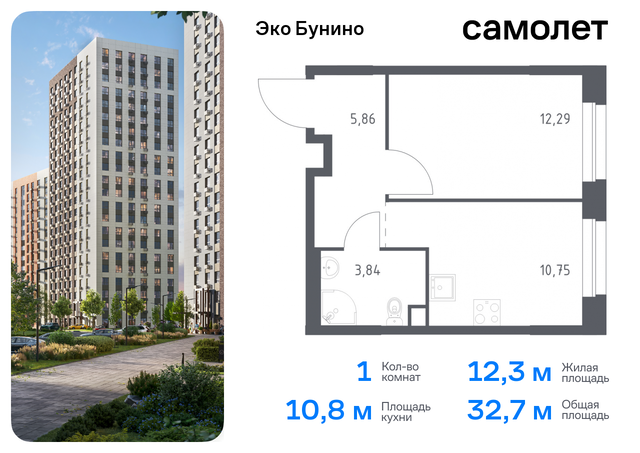 метро Бунинская аллея жилой комплекс Эко Бунино, 14. 2 фото