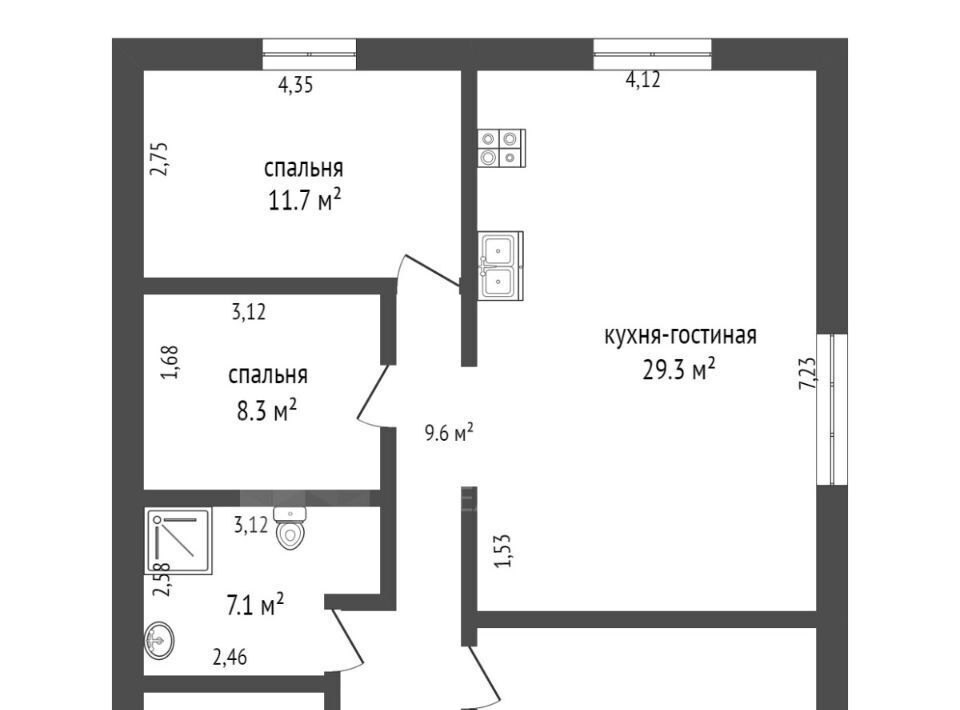 дом р-н Нижнетавдинский снт Строитель ТСН, ул. Соловьиная фото 2