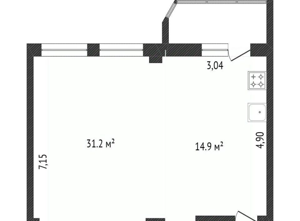 квартира г Сургут наб Ивана Кайдалова 30 24-й фото 2